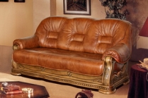Трёхместный кожаный диван Консул 21 3М (120 гр.)
