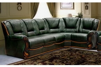 Кожаный угловой диван-кровать Изабель 2 (120 гр.)